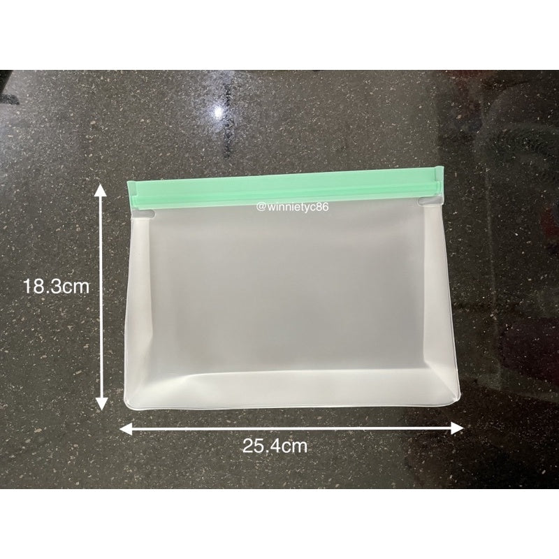 PEVA Reusable Silicone Food Storage Pouch