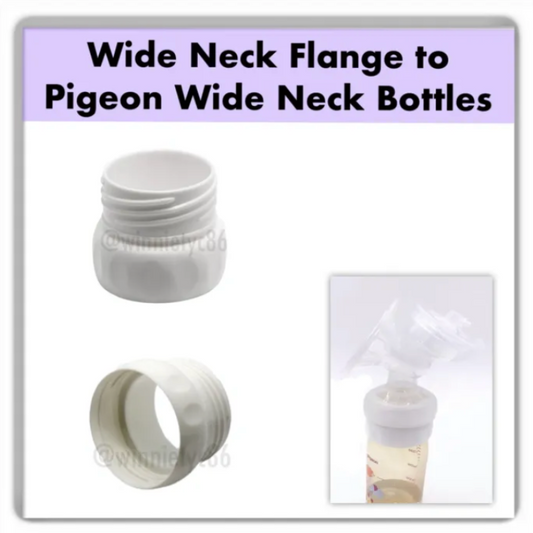 Milk Bottle Adapter for Spectra Maymom Wide Neck Flange to Pigeon Wide Neck Bottle