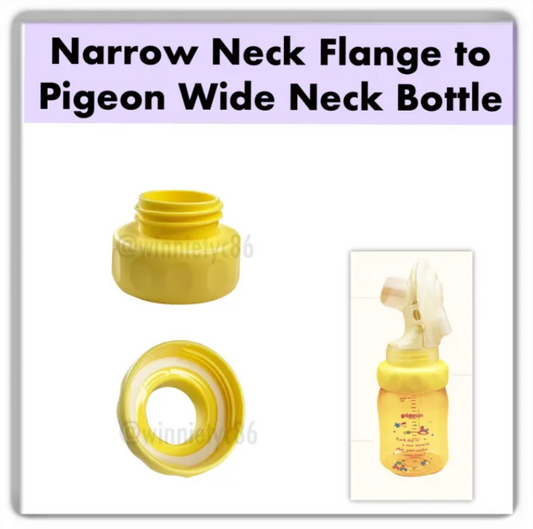 Bottle Converter for Narrow Neck Flange to Pigeon Wide Neck Bottle