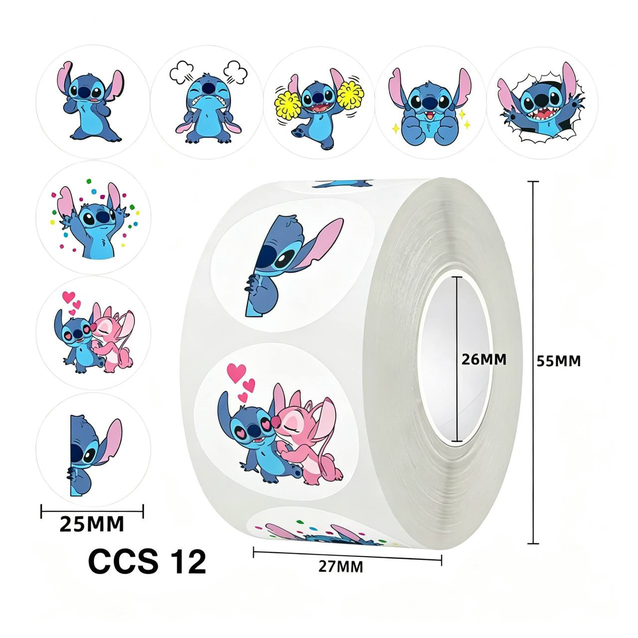 500pcs Reward Stickers Roll for Kids & Teachers
