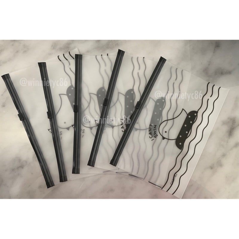 Frosted Transparent Plastic Zip Lock