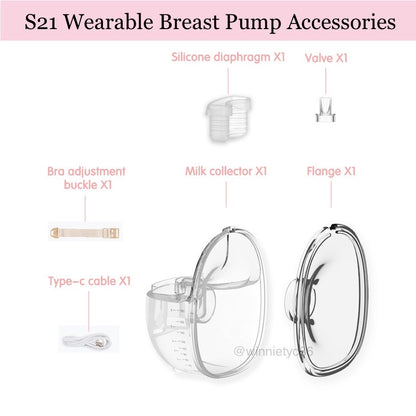 S21 S18 S23 Breast Pump Spare Parts Accessories