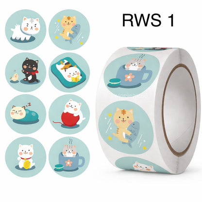 500pcs Reward Stickers Roll for Kids & Teachers