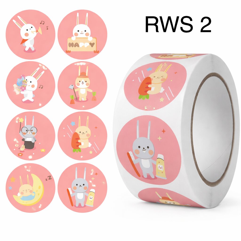 500pcs Reward Stickers Roll for Kids & Teachers