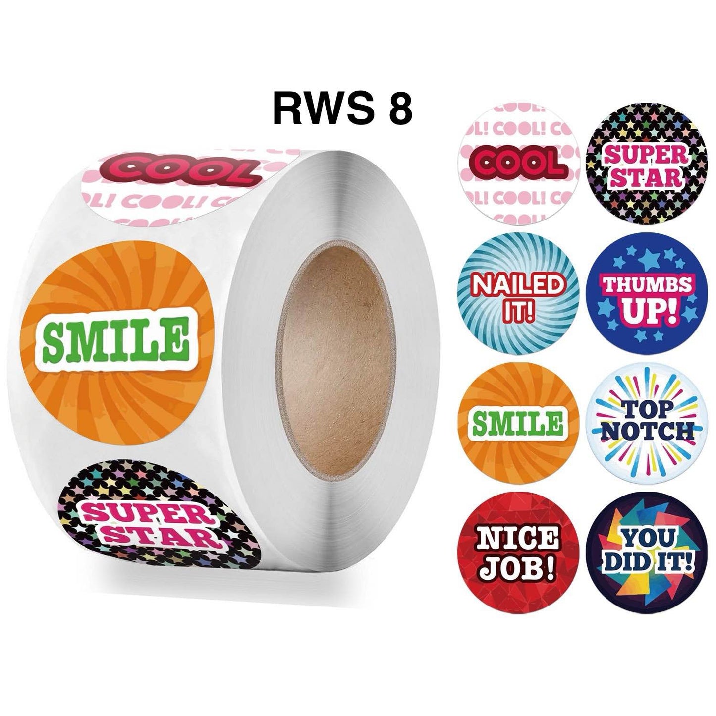 500pcs Reward Stickers Roll for Kids & Teachers