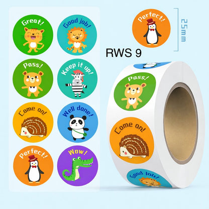 500pcs Reward Stickers Roll for Kids & Teachers