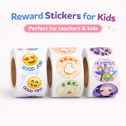 500pcs Reward Stickers Roll for Kids & Teachers